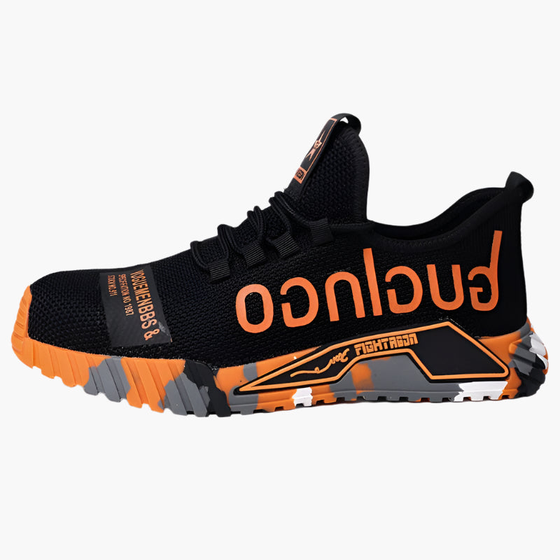 Men's Safety Work Sneakers – Lightweight Anti-Slip Steel Toe Athletic Shoes for Construction & Outdoor Use