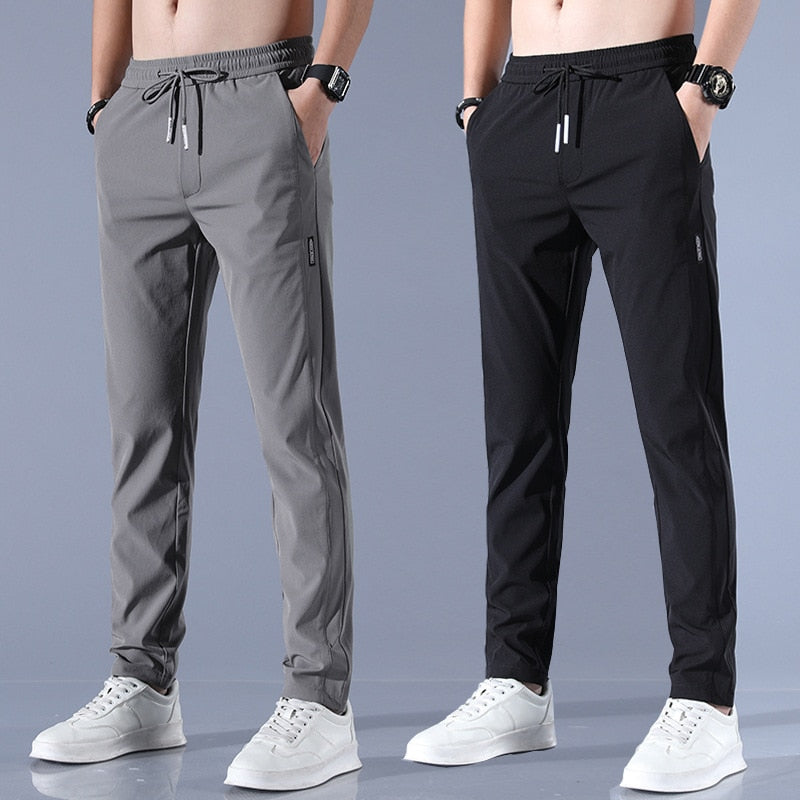 Men's Jogger Trousers Slim Tapered Fit Athleisure Pants