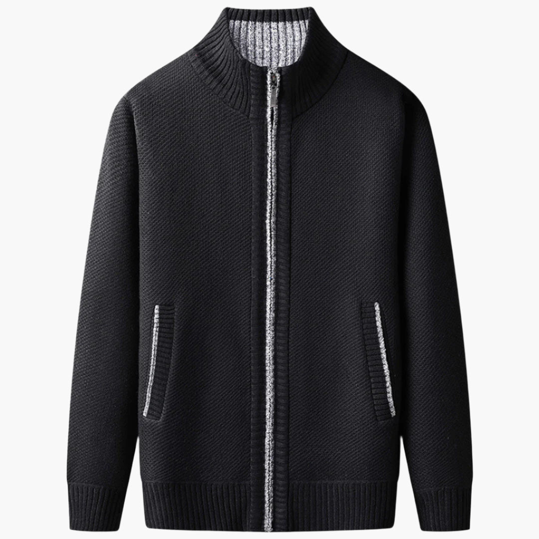 Men's Casual Zip-Up Cardigan Jacket – Modern Everyday Style