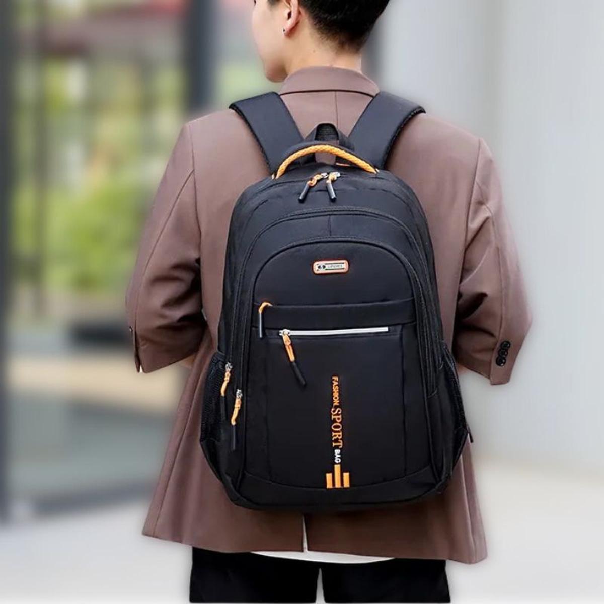 Men's Waterproof Travel and Business Backpack – Stylish Large Capacity School Bag with Multiple Compartments