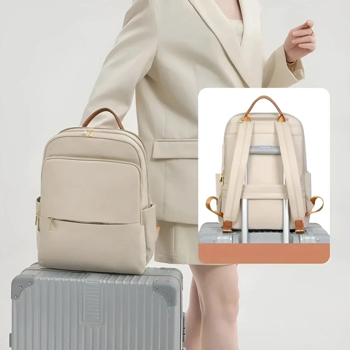 Women's Modern Business & Travel Backpack – Multi-Compartment, Lightweight, Waterproof, Stylish Daypack