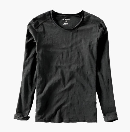 Men's Long Sleeve V-Neck Layered Illusion Smart-Casual Shirt