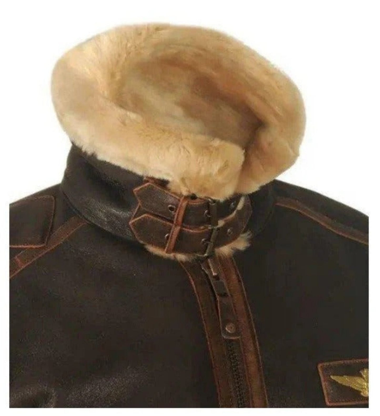 Men's Thick Vintage Aviator Bomber Winter Jacket - Classic Casual Style