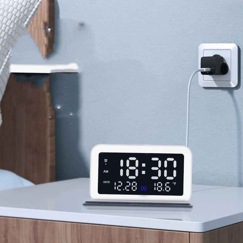 Iris – Draadloze Oplaadklok met Digitale Thermometer en Nachtlampje