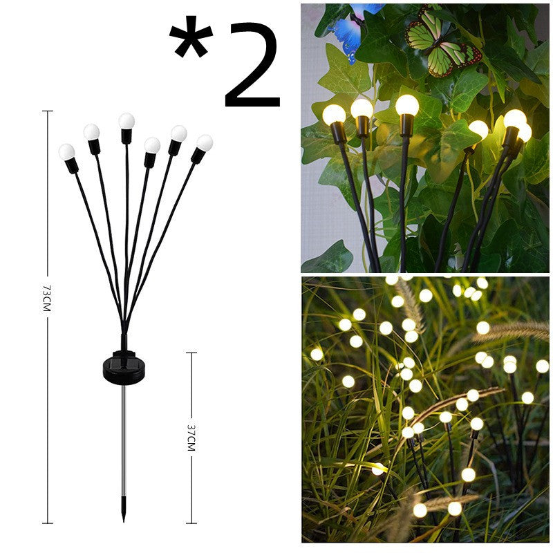 Zonne-Tuinverlichting Vuurvliegjes – 6 t/m 10 Lampjes | Warm Wit of Multikleur | Sfeerverlichting voor Buiten met Bewegende Effecten