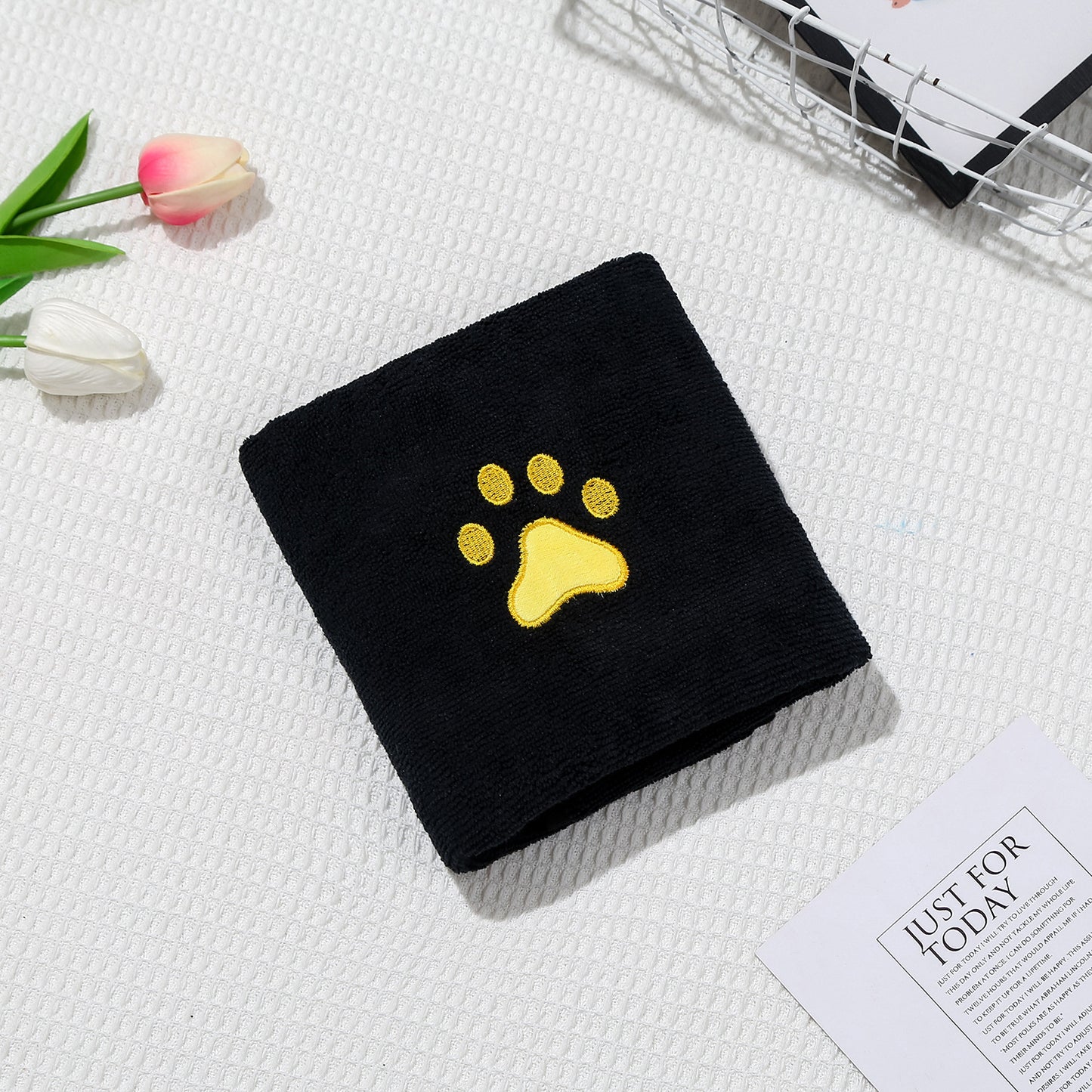 Serenity – Sneldrogende Badhanddoek van Zacht Absorberend Koraal Fleece voor Huisdieren
