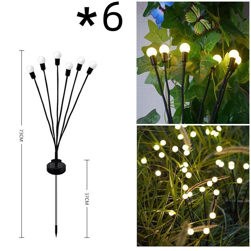 Zonne-Tuinverlichting Vuurvliegjes – 6 t/m 10 Lampjes | Warm Wit of Multikleur | Sfeerverlichting voor Buiten met Bewegende Effecten