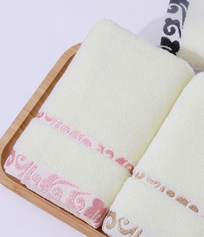 Aurelia – Luxe Gezichtsdoek van Hoogwaardige Katoen Jacquard zonder Krep