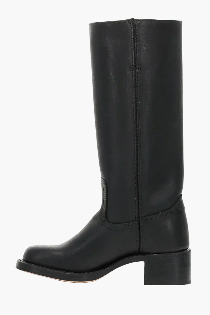 Women's Modern Classic Knee-High Block Heel Boots – Fashion Versatile Everyday Style