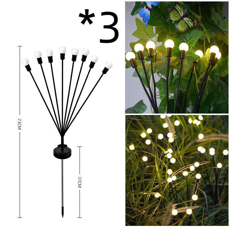 Zonne-Tuinverlichting Vuurvliegjes – 6 t/m 10 Lampjes | Warm Wit of Multikleur | Sfeerverlichting voor Buiten met Bewegende Effecten