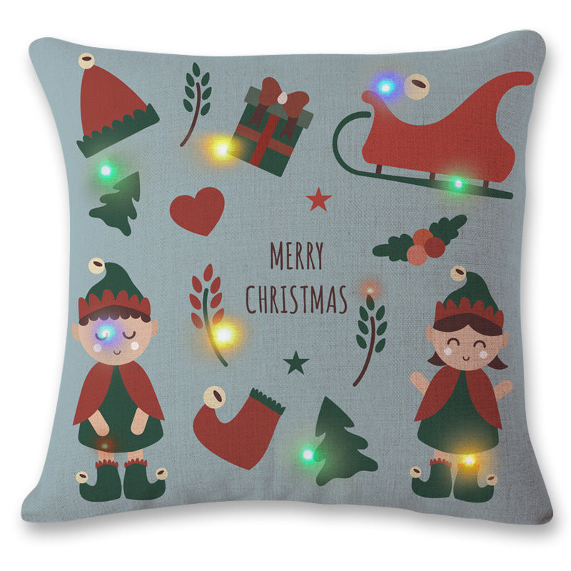 Benedict – LED Flitsende Licht Kerst Kussensloop