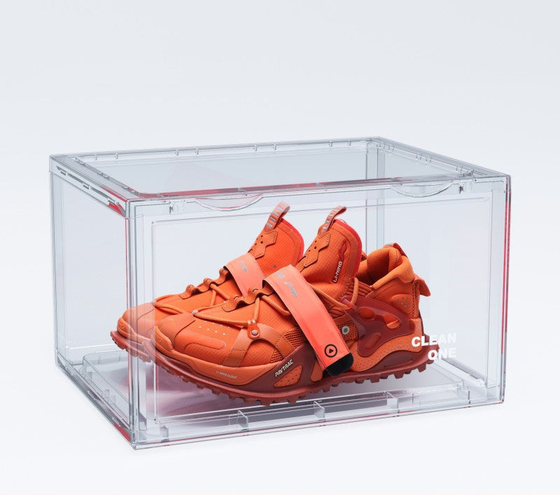Odette – Transparante Basketbalschoenopslagdoos met Zijopening