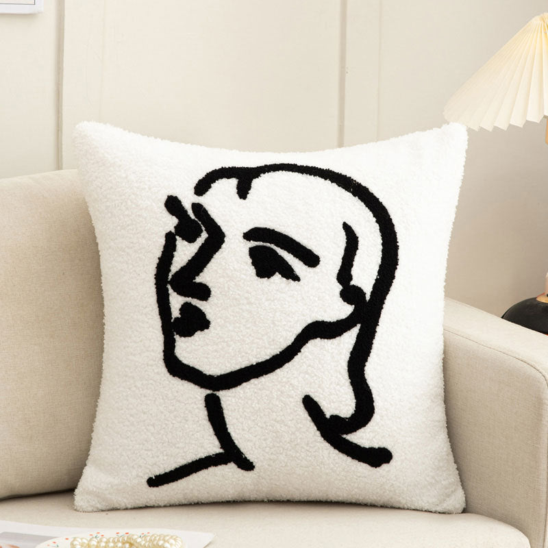 Persephone – Luxe Woonkamer Sofa Kussenhoes met Borduurwerk