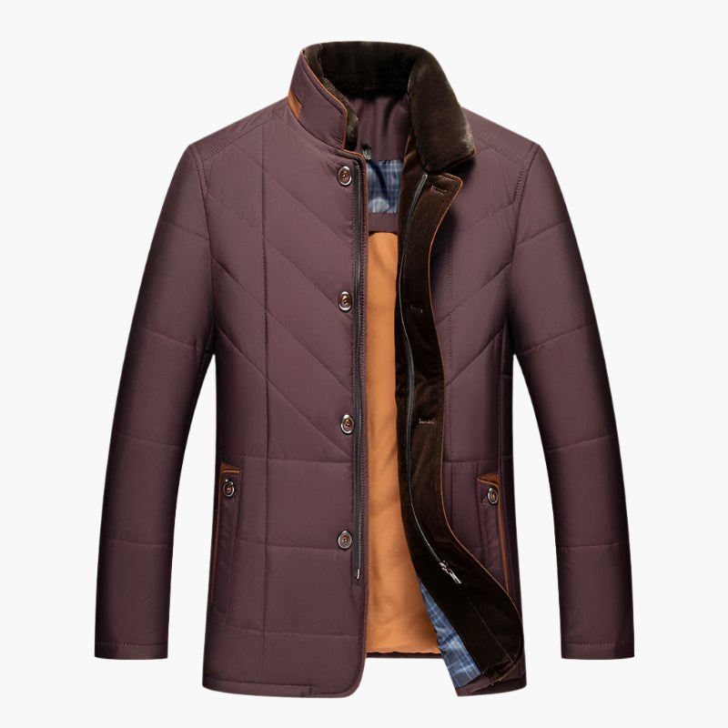 Men's Quilted Liddesdale Jacket Tailored Fit Fashion Outerwear