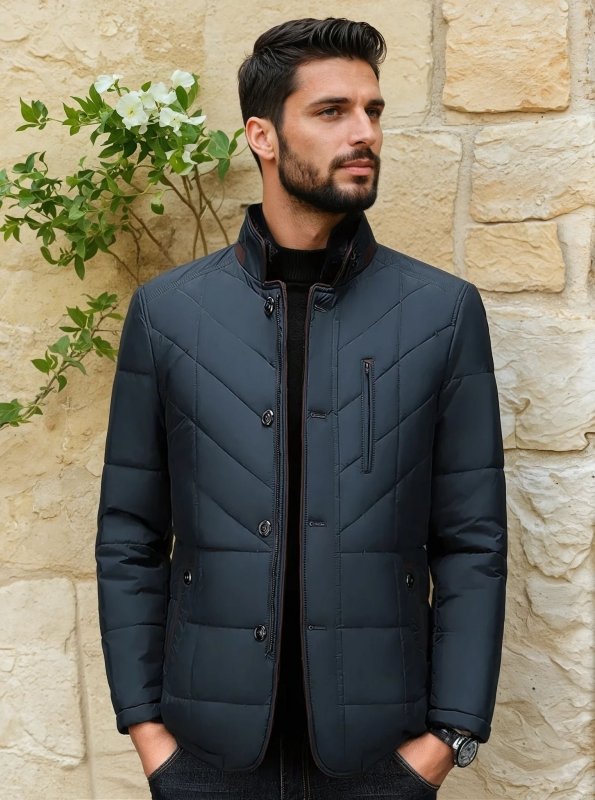 Men's Quilted Liddesdale Jacket Tailored Fit Fashion Outerwear