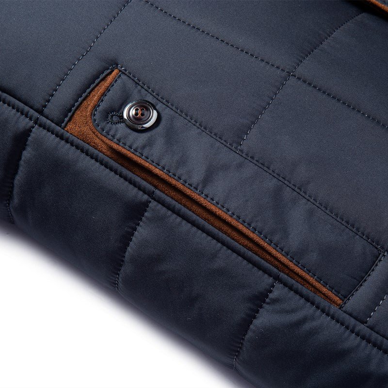 Men's Quilted Liddesdale Jacket Tailored Fit Fashion Outerwear