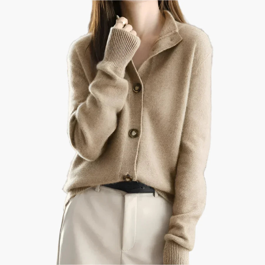 Women's Classic Button-Up Cozy Cardigan – Casual Fall & Winter Sweater