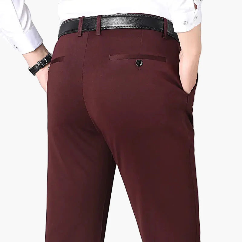 Men's Stretch Slim Fit Dress Pants – Versatile Business & Casual Trousers