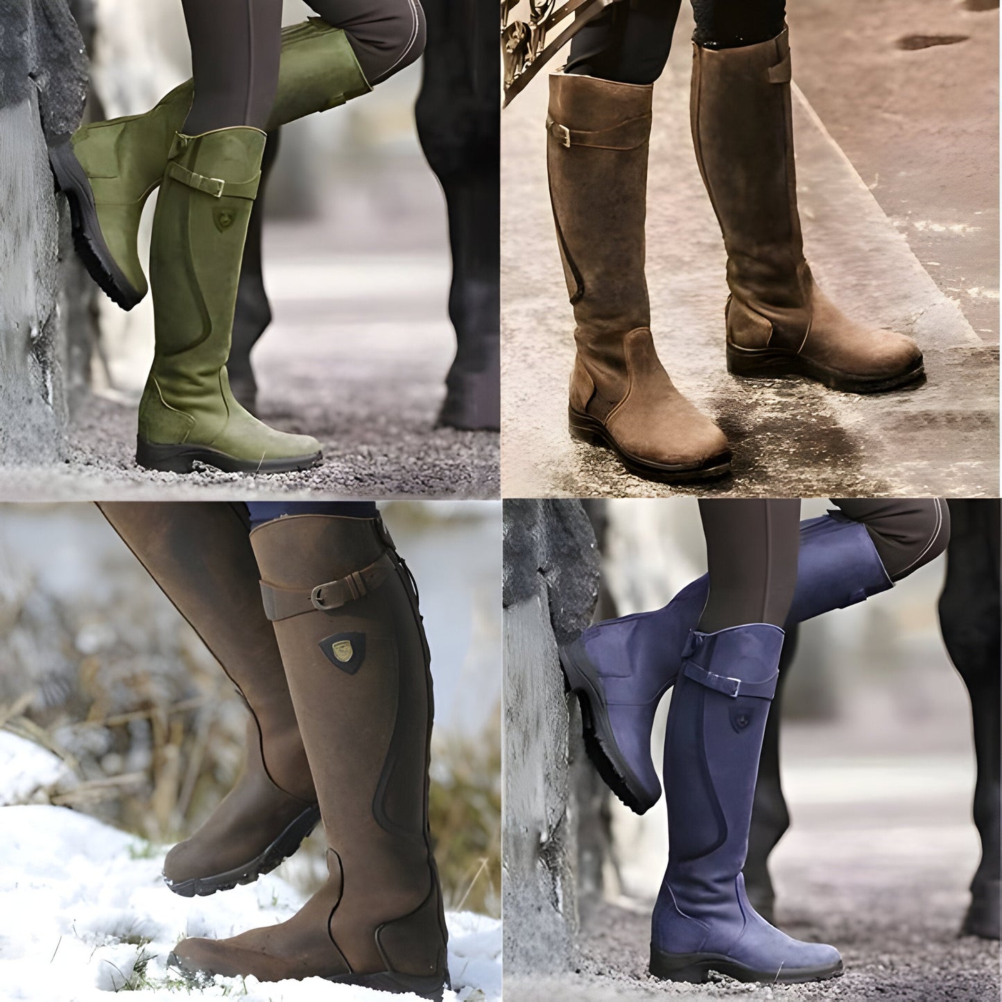Women's Tall Waterproof Outdoor Riding Boots - Stylish Non-Slip Everyday Footwear