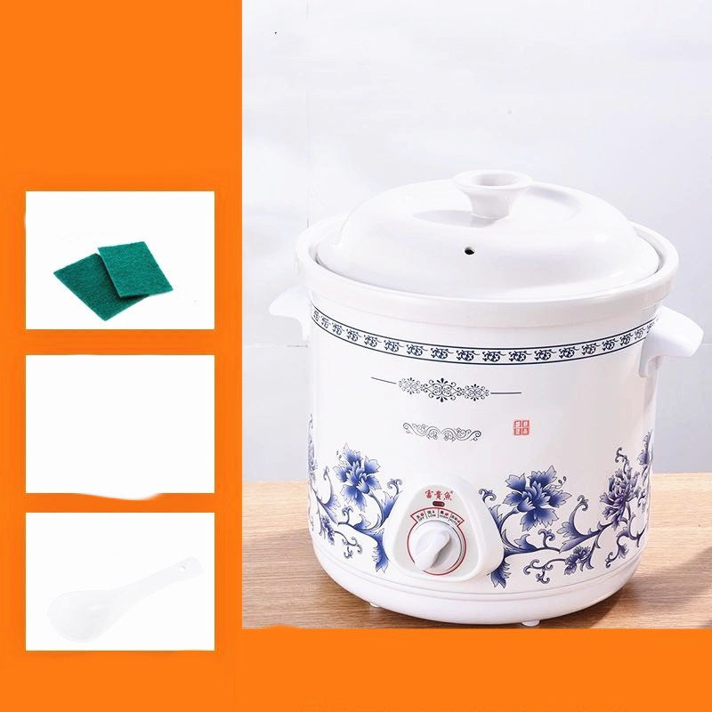 Marcella – Automatische Elektrische Stoofpot van Wit Porselein