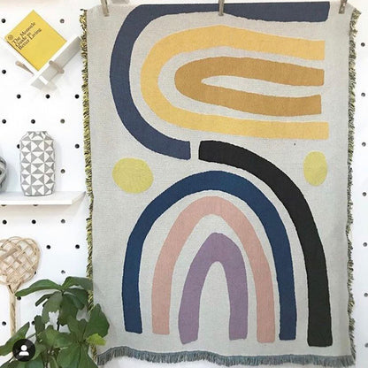 Orion – Geometrisch Regenboog Tapestry Woondecoratie