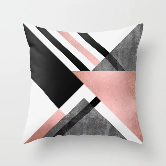 Valencia – Decoratieve Kussenhoes met Geometrisch Abstract Patroon
