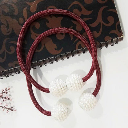 Isolde – Magnetische Gordijnbinder met Parels