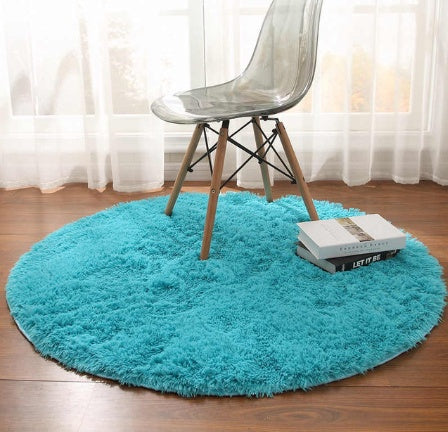 Leontine – Fluffy Rond Tapijt voor Woonkamer Decor Faux Bont Tapijt voor Kinderkamer Lang Pluche Tapijten voor Slaapkamer Modern Mat