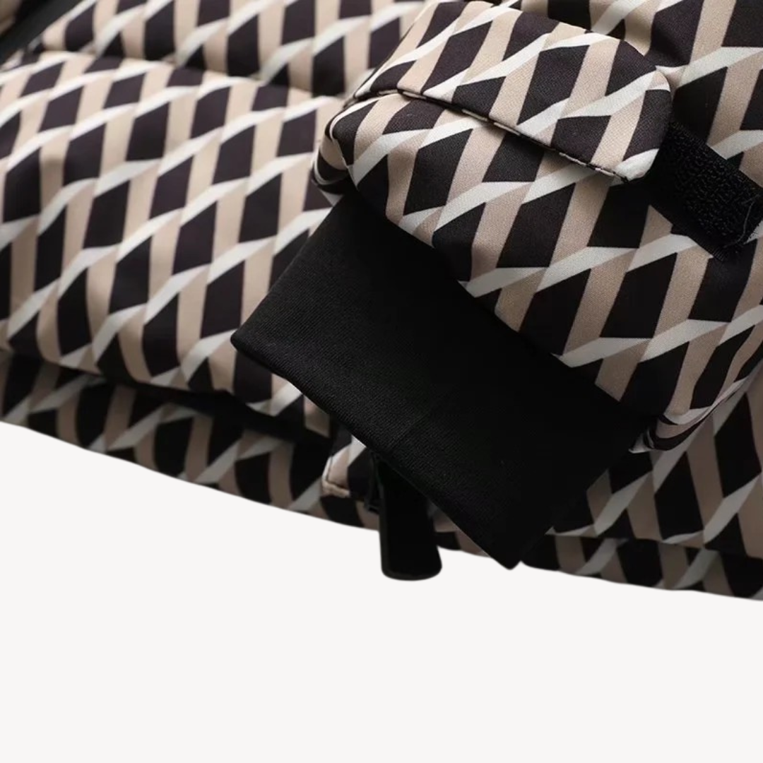 Women's Puffer Jacket – Belted Hooded Water-Resistant Winter Outerwear