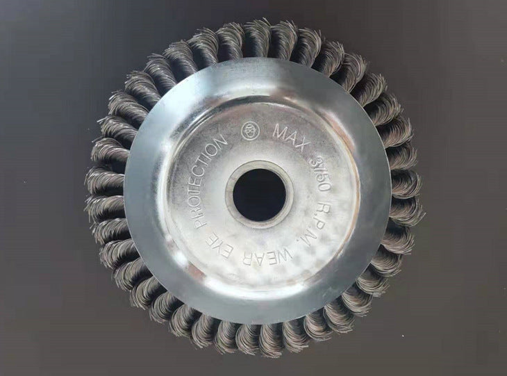 Zware Stalen Onkruidborstelkop – Universele Trimmer Accessoire voor Gras- & Mosverwijdering