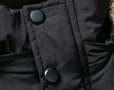 Men's Waterproof Fleece-Lined Parka Jacket with Hood for Winter Outdoor Style