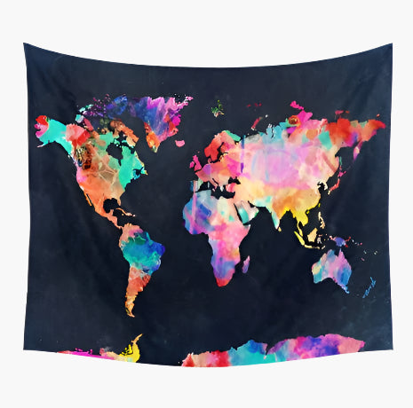 Dune – Wereldkaart Wanddecoratie in Nordic Stijl