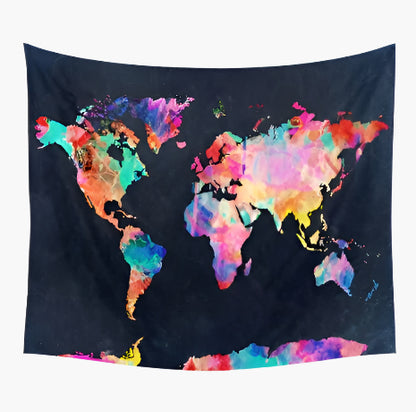 Dune – Wereldkaart Wanddecoratie in Nordic Stijl