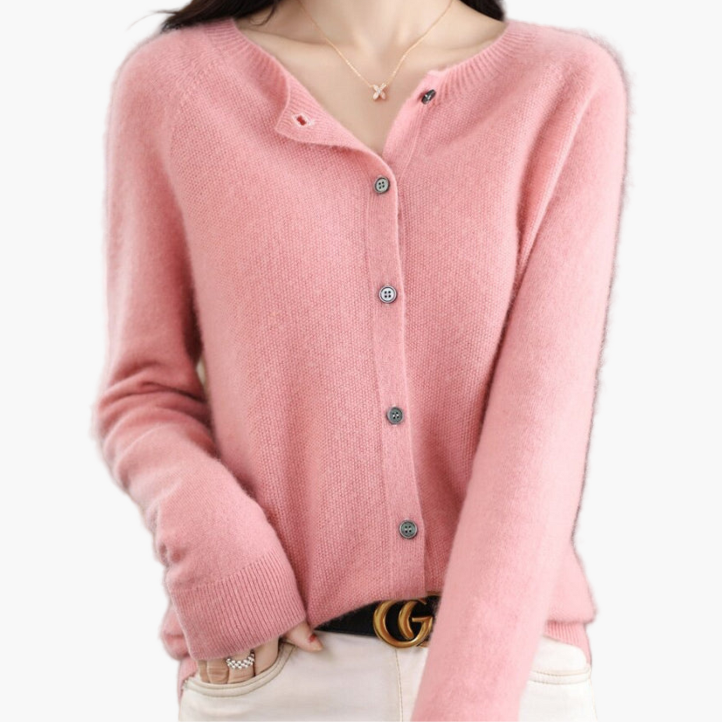 Women's Classic Button-Down Cardigan Sweater Versatile Everyday Style