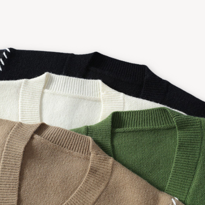 Men's Casual Button Up Knitted Cardigan Sweater - Relaxed Fit Classic Style