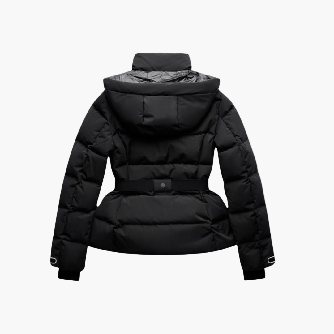 Women's Belted Puffer Jacket – Stylish Winter Insulated Outerwear for Cold Weather