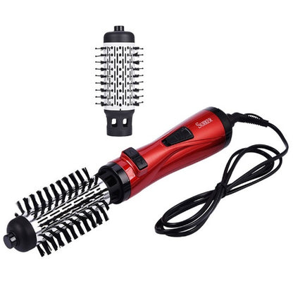 3-in-1 Heteluchtborstel Haarstyler – Roterende Föhnborstel met 3 Warmtestanden, Koude Lucht & Verwisselbare Opzetstukken