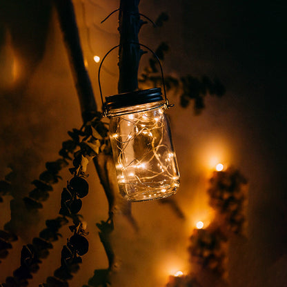 Nova – Solar Mason Jar Lichten Decoratie Buiten Hangende Lichten