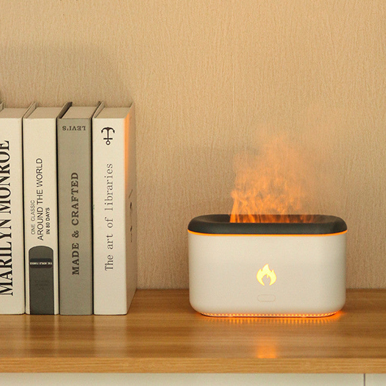 Juno – Ultrasonische Aroma Diffuser Lamp met Vlam Effect