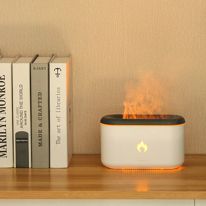 Juno – Ultrasonische Aroma Diffuser Lamp met Vlam Effect