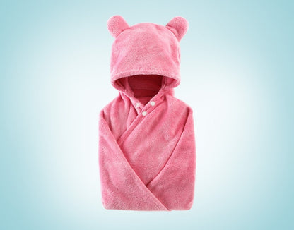 Mirabelle – Hooded Badhanddoek voor Baby's van Katoen