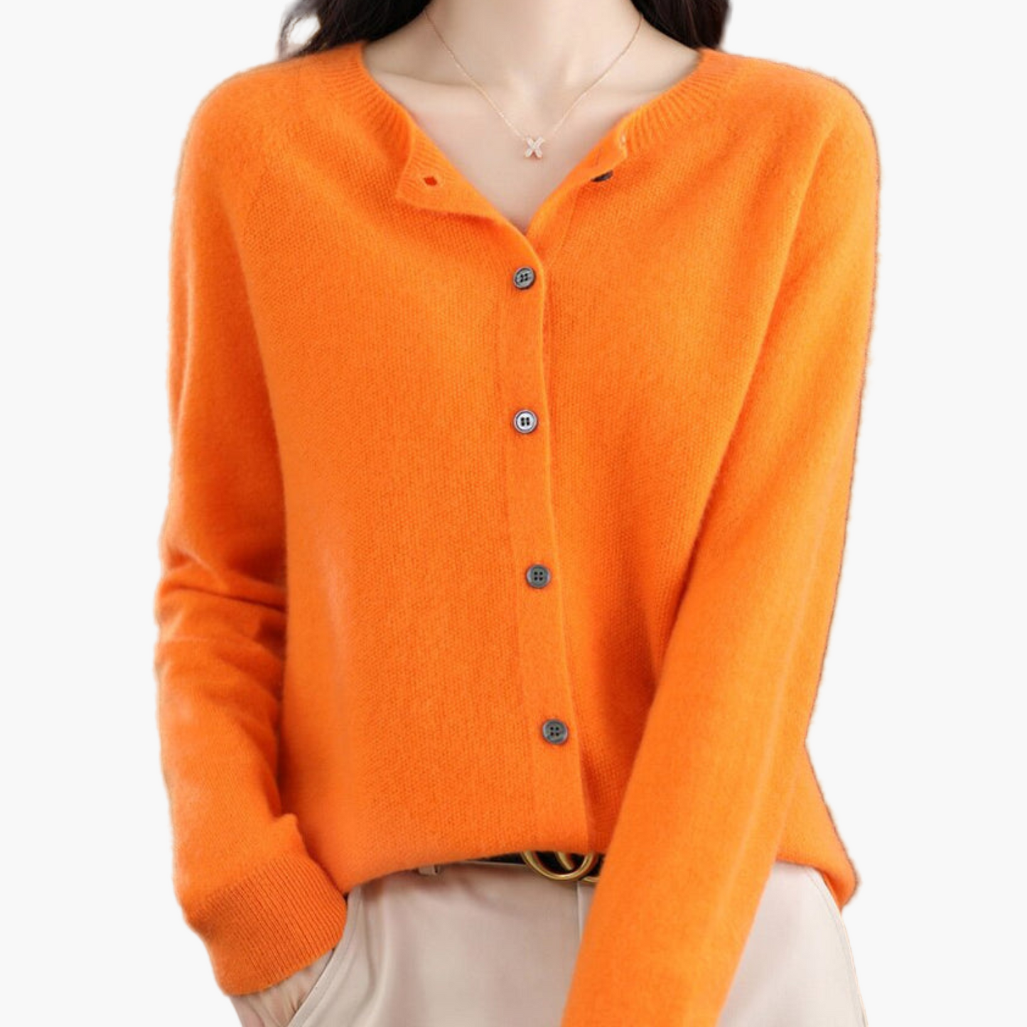 Women's Classic Button-Down Cardigan Sweater Versatile Everyday Style
