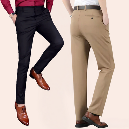 Men's Stretch Slim Fit Dress Pants – Versatile Business & Casual Trousers