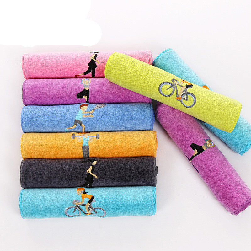 Coralie – Geborduurd Sporthanddoek
