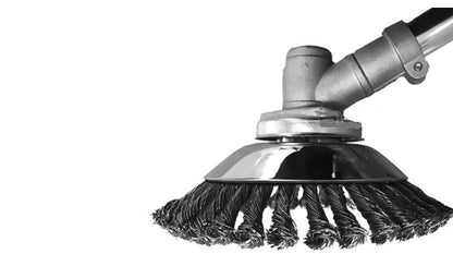 Zware Stalen Onkruidborstelkop – Universele Trimmer Accessoire voor Gras- & Mosverwijdering