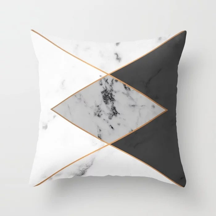 Valencia – Decoratieve Kussenhoes met Geometrisch Abstract Patroon