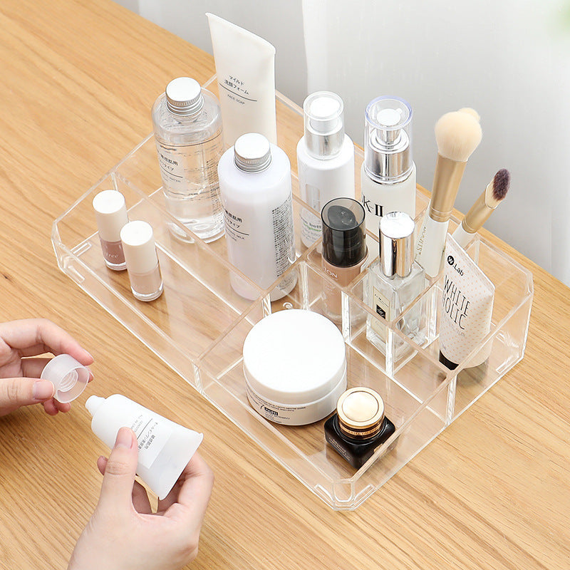 Soleil – Transparante Plastic Make-up Tafelafwerkingsdoos, Cosmetische Opbergdoos