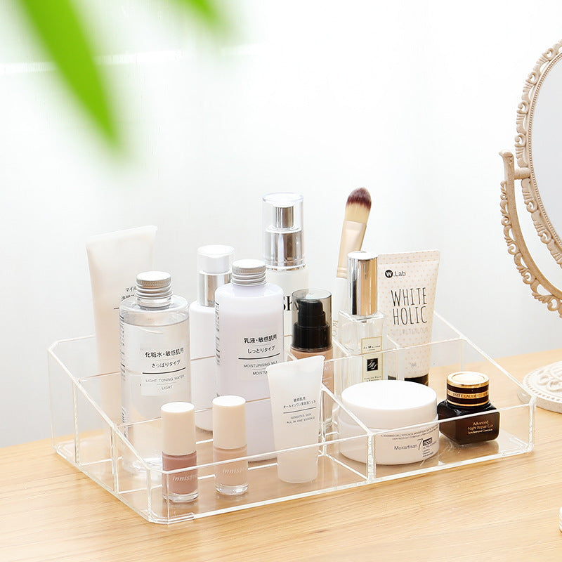 Soleil – Transparante Plastic Make-up Tafelafwerkingsdoos, Cosmetische Opbergdoos