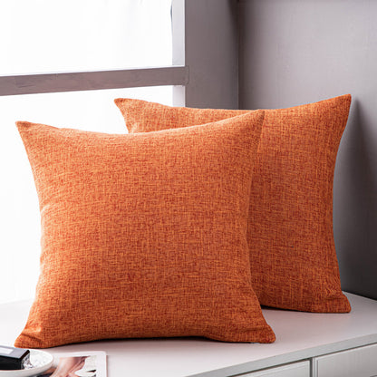 Aurelius – Effen Kleur Linnen Sofa Kussen Hoes