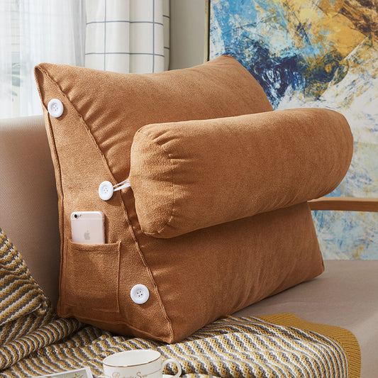Clove – Luxe Velours Lezen Kussen met Rugsteun voor Bed en Bank